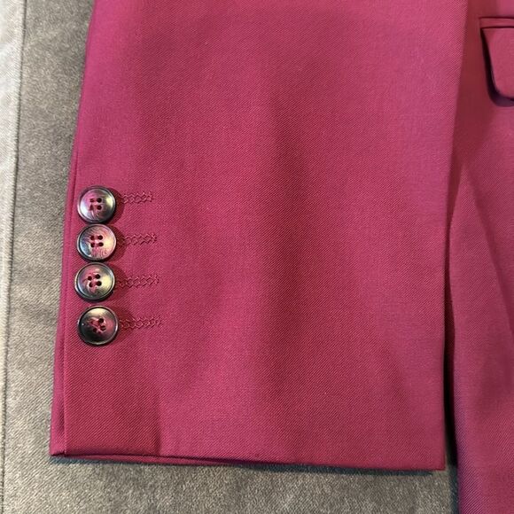 Men’s Slim Fitting Suit Jacket Blazer Two Button Notched Lapels Size 42 - Picture 9 of 11